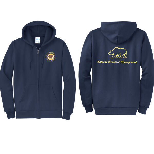 Cal State Park Oceano District Zip Up Hooded Sweatshirt Thumbnail