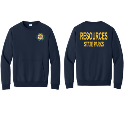 Cal State Park Channel Coast District Crewneck Sweatshirt with Pocket Thumbnail