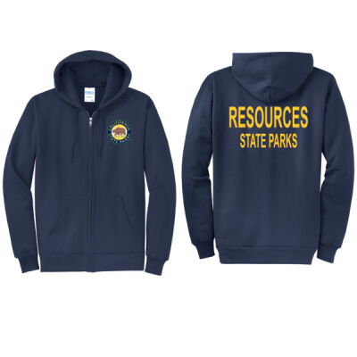 Cal State Park Channel Coast District Zip Up Hooded Sweatshirt Thumbnail